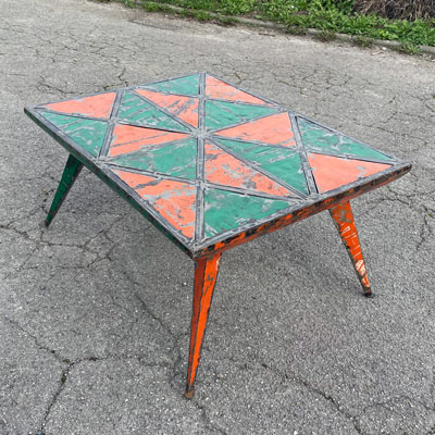 table_basse_metal_recycle_orange_vert