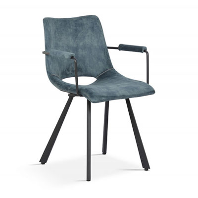 chaise_avec_accoudoirs_velours_bleu