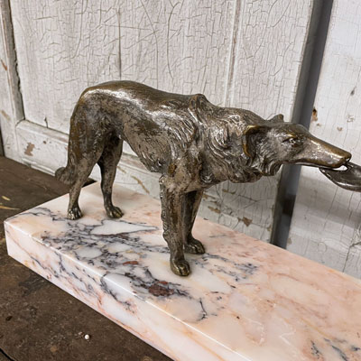 sujet_art_deco_femme_chien_bronze_lemo