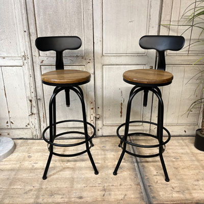 tabouret_pivotant_bois_metal