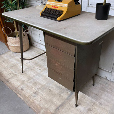 bureau_vintage_metal_4tiroirs