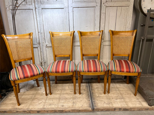 chaises_cannage_assise_tissu