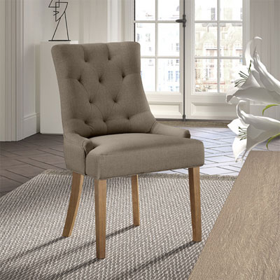 chaise_capitonnee_tissu_taupe