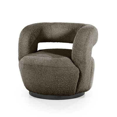 fauteuil_tissu_pivotant_marron