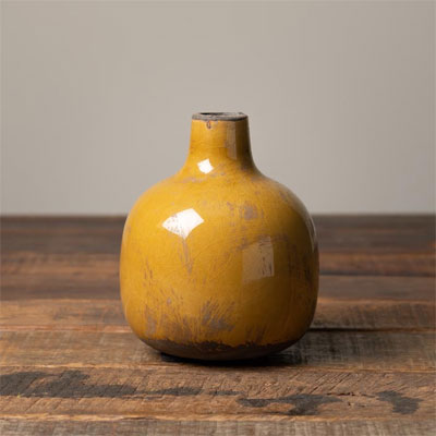 vase_boule_ceramique_moutarde