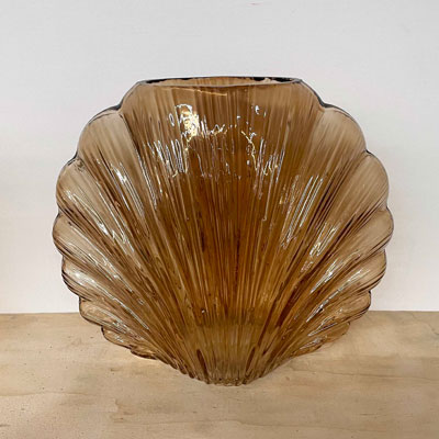 vase_coquillage_verre_marron