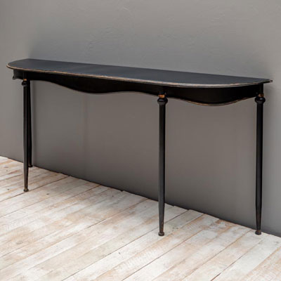 console_longue_metal_noir_dore